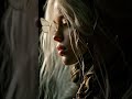 inversion butterfly evolving to a femini beautiful woman with white long straight hair, chiaroscuro