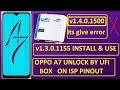 OPPO A7(CPH1901)LOCK REMOVE BY ISP PINOUT ON UFI BOX