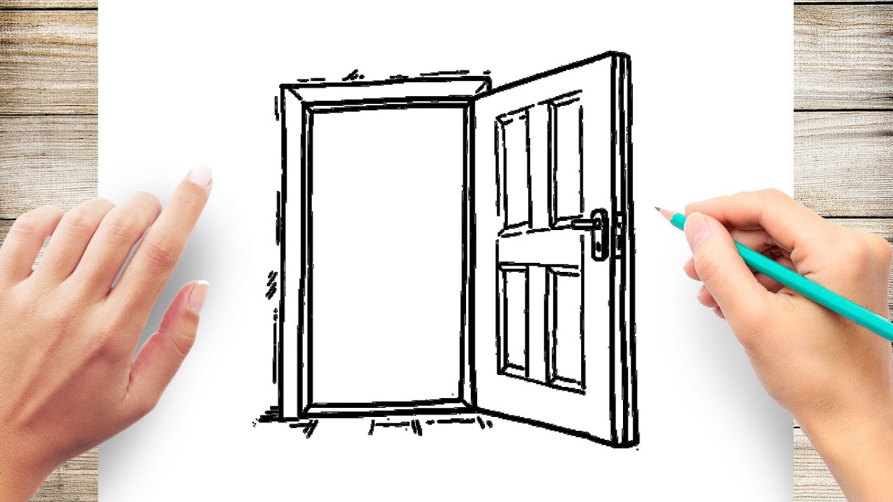 How To Draw Opening Door Step By Step Youtube All the best open door drawing 38+ collected on this page. how to draw opening door step by step