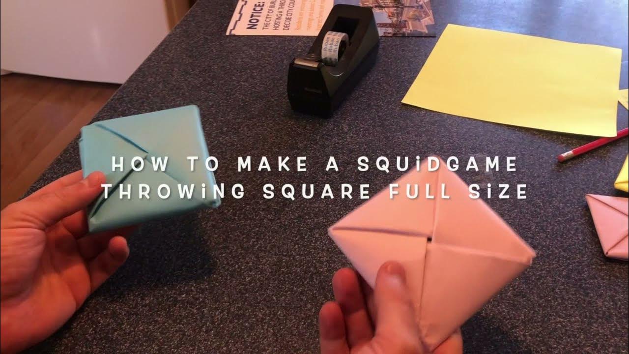 How to Make a Squid Game Throwing Square FULL SIZE ( Red and Blue