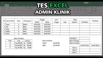 Tes Excel Admin Klinik | Latihan Soal Tes Excel untuk Staff Klinik dan Rumah Sakit