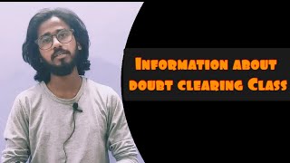 Information about doubt clearing class/statistical mechanics series/post your questions in comments.