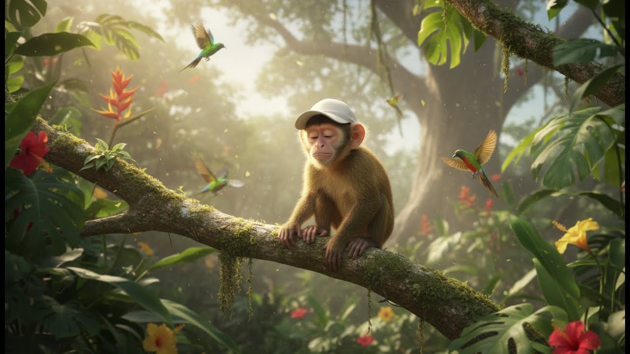 AI Generated Monkey Video