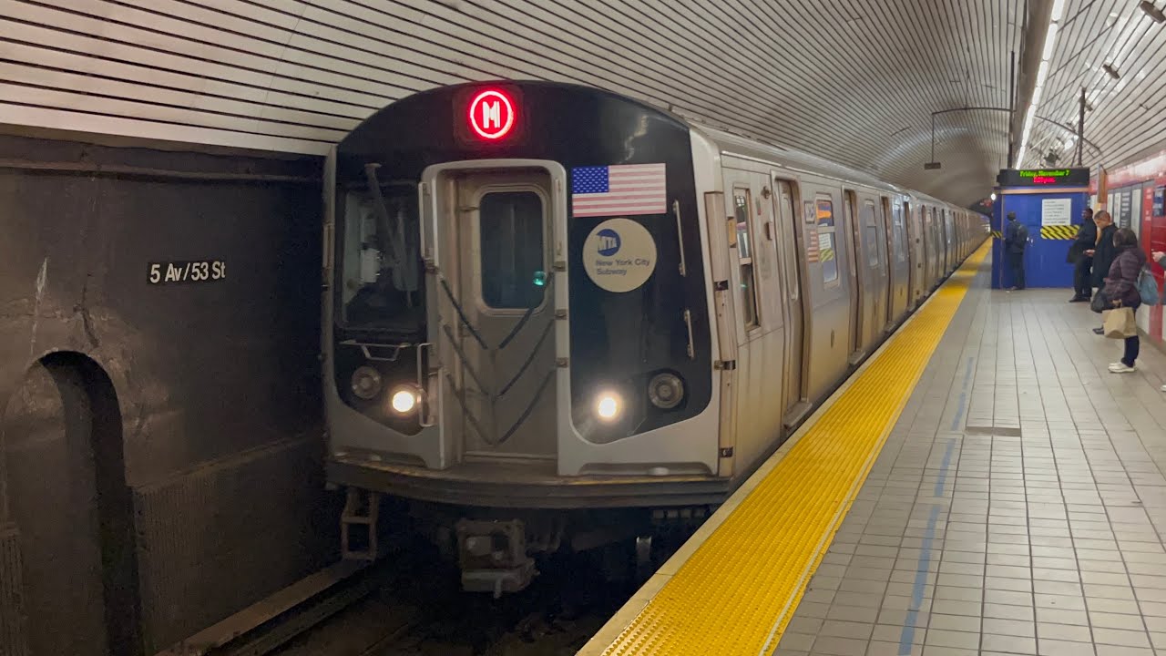 NYC Subway - (E) & (M) Trains at 5th Avenue-53rd Street (11/7/25)