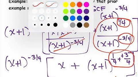 Factoring Involving Fractional and Negative Exponents