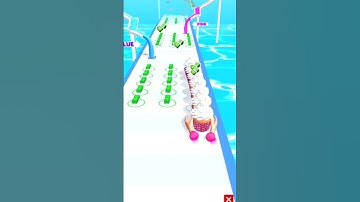 Bakery Stack Run Factory Cupcake 🍩🧁🥧 X -- level 32 #shorts