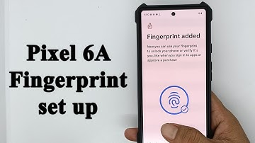 How to add a fingerprint lock screen on google pixel 6a