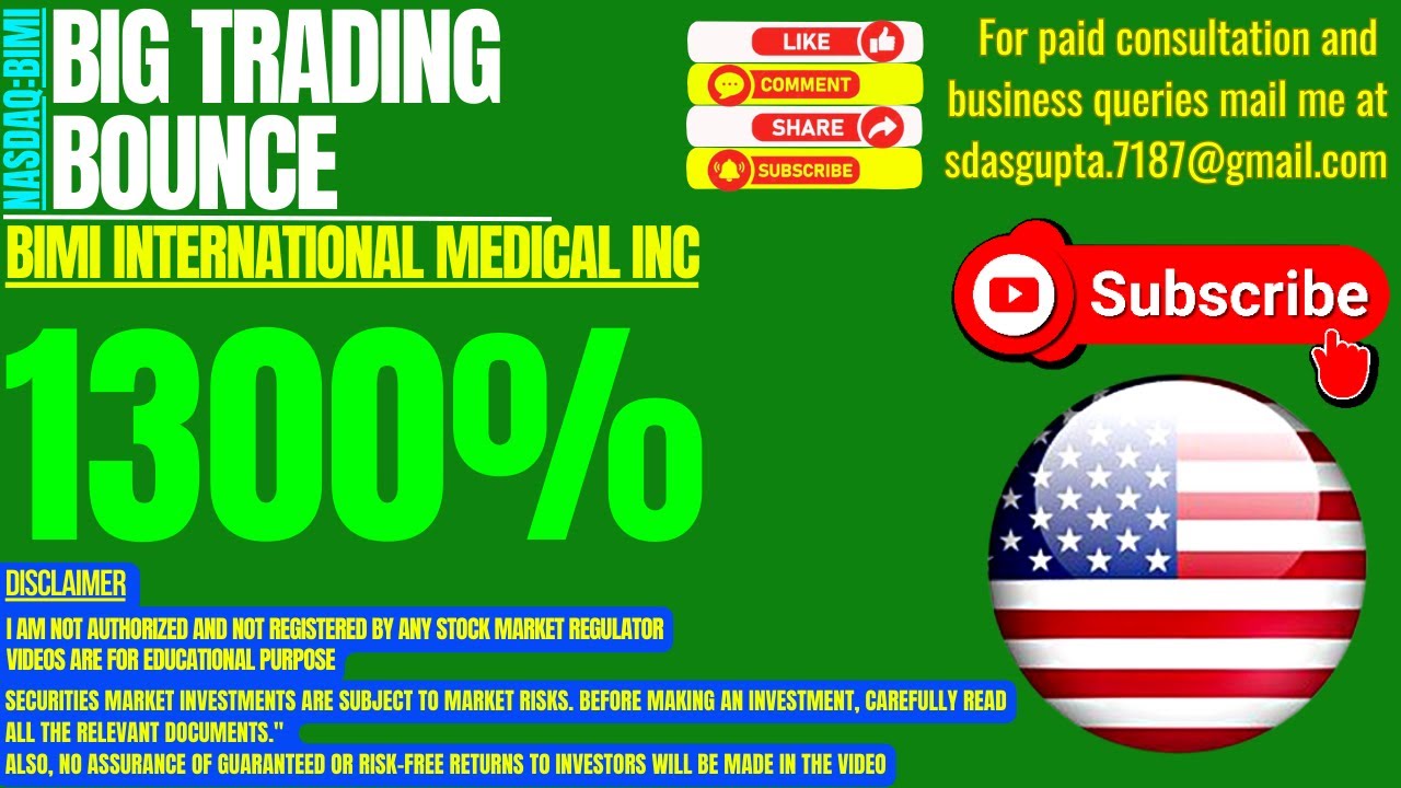 BIMI INTERNATIONAL MEDICAL INC BIG TRADING BOUNCE | BIMI STOCK