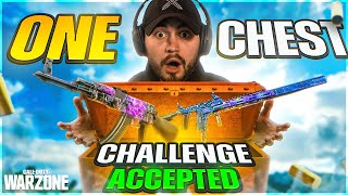 the *HARDEST* ONE CHEST Warzone Challenge EVER