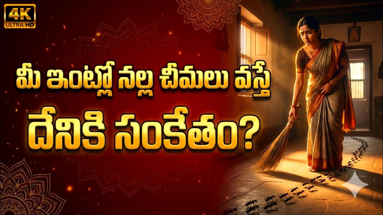 మీ ఇంట్లో నల్ల చీమలు వస్తే దేనికి సంకేతం? నిజం తెలుసుకోండి! #lakshmidevi 
