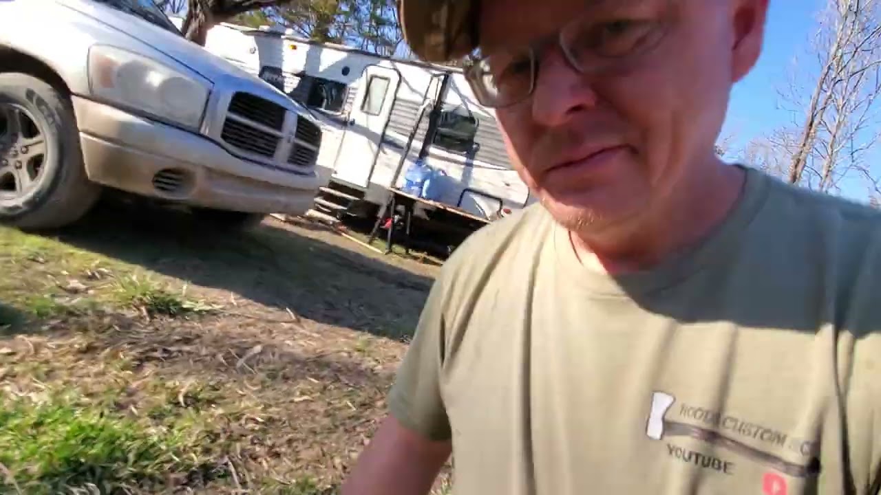 I'm Back At Crazy eds homestead. we've Already Made Huge progress.