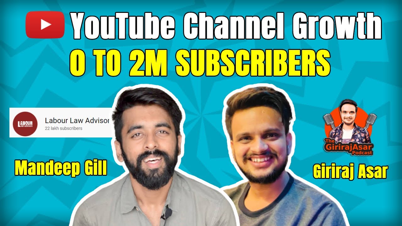 Mandeep Gill: How to Grow YouTube channel from 0 to 2M subscribers? | #TheGirirajasarPodcast - 024