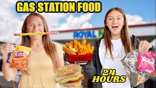 EATING GAS STATION FOOD FOR 24 HOURS