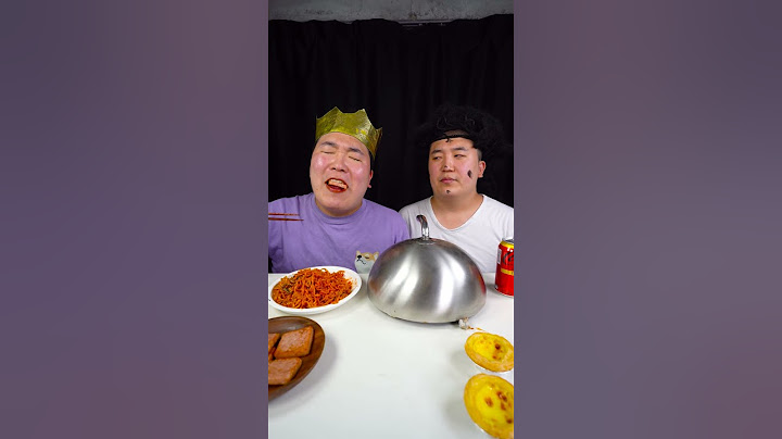 fire spicy noodles, KFC hamburger, fried chicken funny MUKBANG