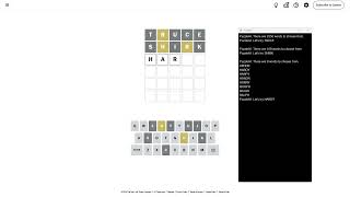 AI Solve New York Times Daily Wordle Puzzle 1,813 (Hard Mode):6/6/2026