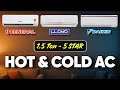 Top 3 Best Hot &amp; Cold ACs 2025 | 1.5 Ton 5-Star Inverter AC for Summer &amp; Winter