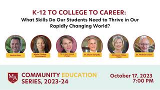 MA Community Education Series: K 12 to College to Career