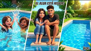 29 horas y media en 12 minutos de una familia RANDOM con PISCINA en casa..