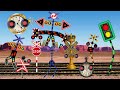 【 踏切アニメ 】ヘンテコな形と音の踏切大特集 🐰✨🎈Railroad Crossings Meme Animation