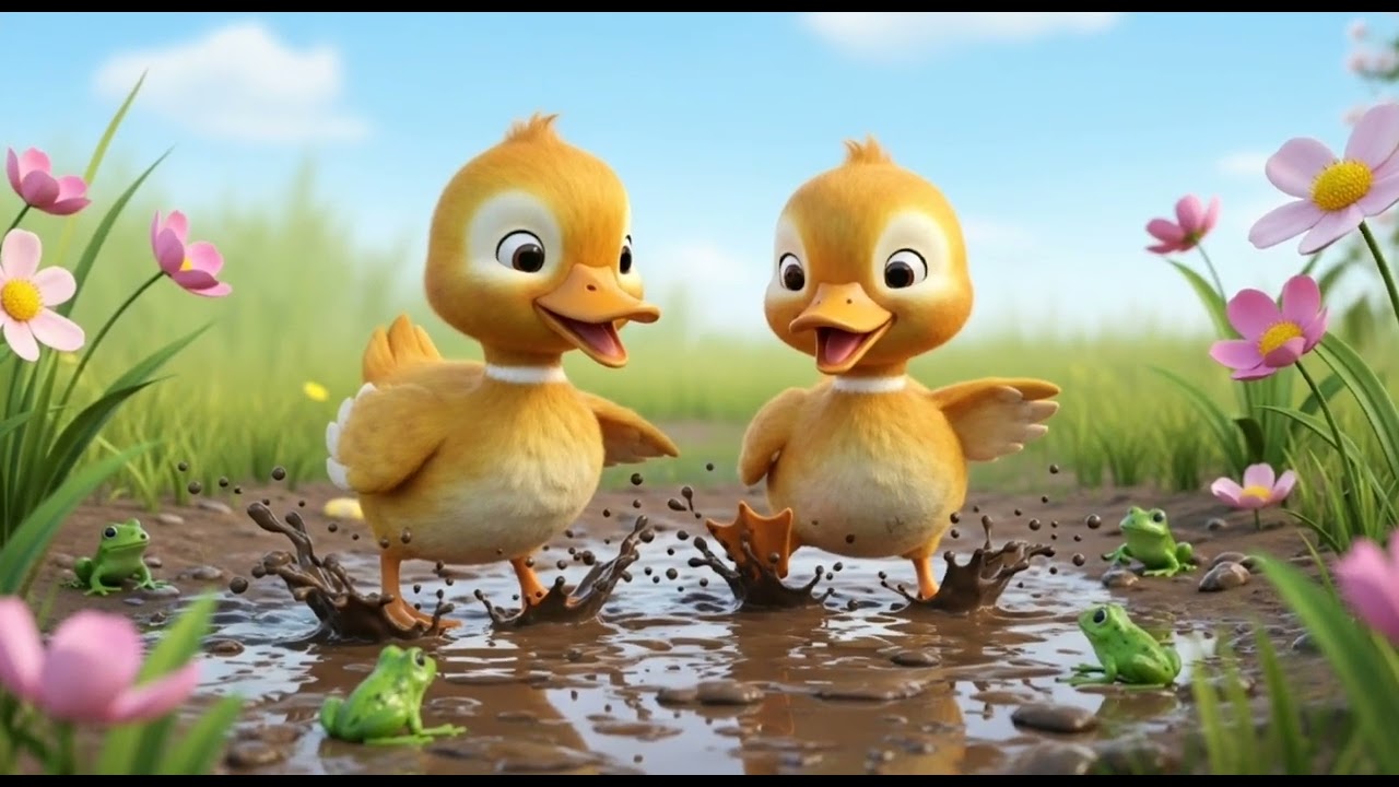 Five little ducks find the hidden river Nursery Rhymes Ep11