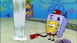 Spongebob blows up sand while i play unfitting music Resimi
