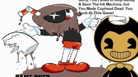 Cuphead Saves The Ink Machine VS Bendy (Nintendo Switch Bootleg) Continue & Game Over