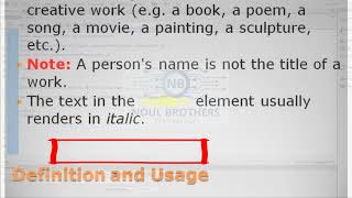 Celebrity Usage of Cite Element in HTML5 - Mastering the Art of Proper Attribution | Noul Brothers Net Worth