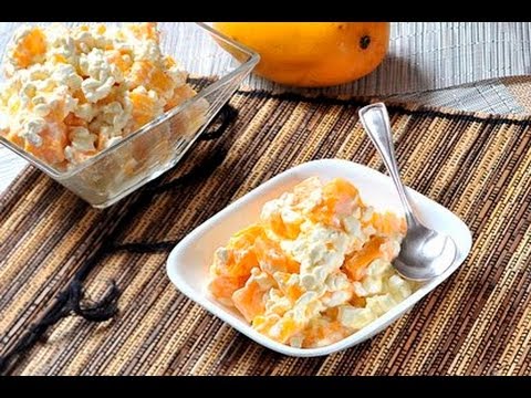 Mango con queso cottage - Recetas de cocina mexicana - Recetas de postres -  YouTube