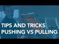 How to Screen Print - Tips and Tricks Pushing vs Pulling a Squeegee