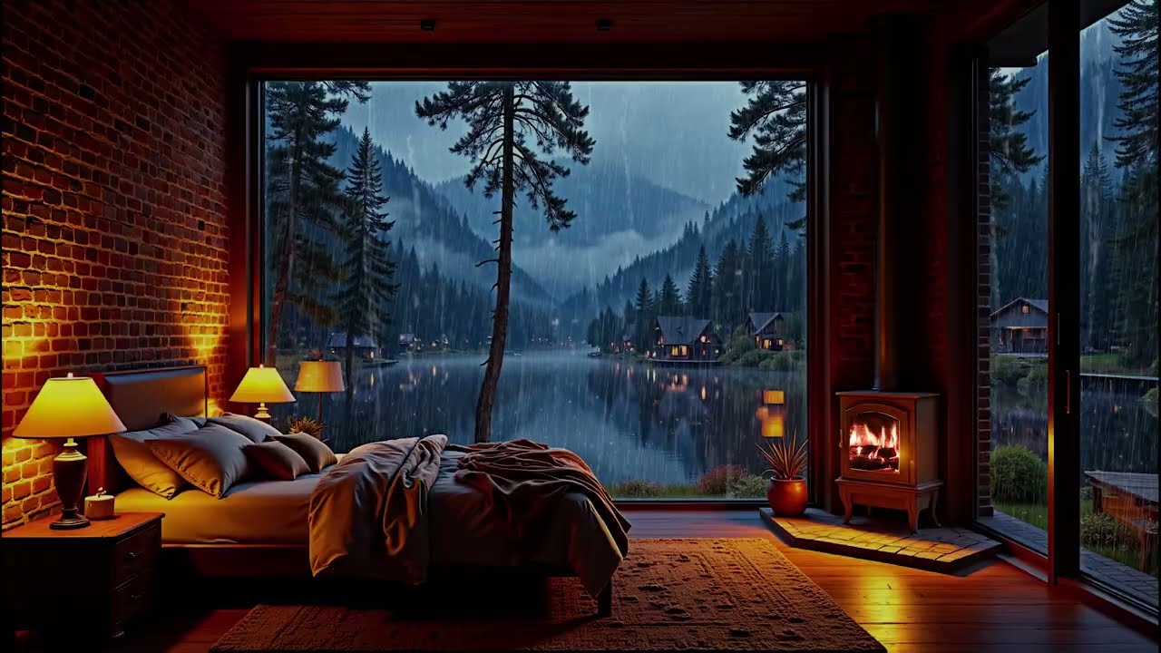 🌧️💤Relaxing Rain Sounds at Night for Deep Sleep, Meditation and Calm Mind After a Long Day.