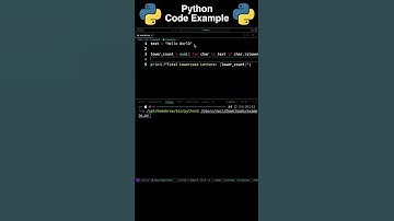 Python: Count the Number of Lowercase Characters in a String