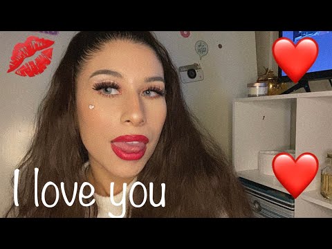 ASMR Loving Trigger Words For Comfort and Relaxation ❤️ Close up  Whispering , Personal Attention 🥰