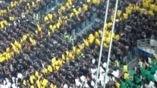 Juventus Vs Real madrid 2 -2 inno champions e coreografia 05-11-13