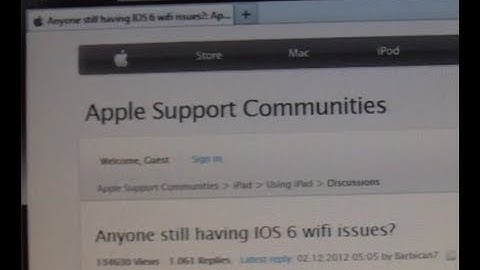 SOLVED: iOS 6 WiFi Problems and Workarounds - see video notes below