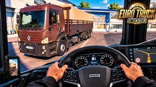 Euro Truck Simulator Realistic Driving with HORI Force Feedback Wheel  #eurotruck #ets2