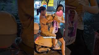 A Girl Kindness In The Rain