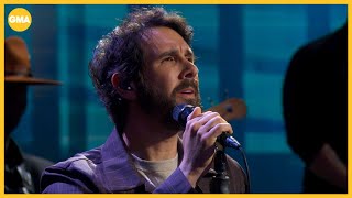 Famous Josh Groban performs 'Skyfall' live on 'GMA' Profile