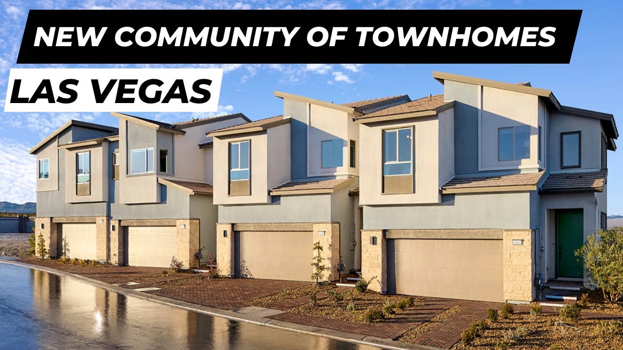 Brand New Townhomes For Sale In The North West Of Las Vegas YouTube