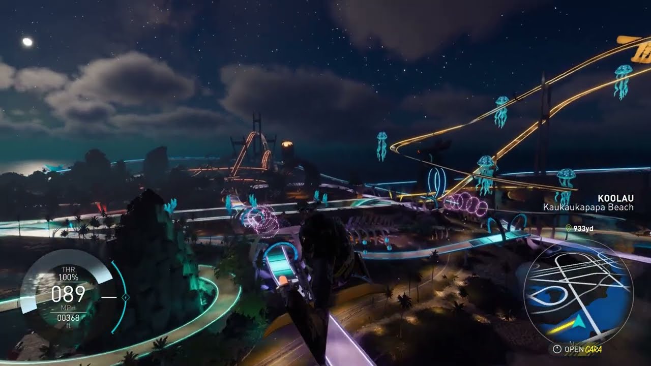 NIGHT FLIGHT OVER THE NEW ISLAND IN THE CREW MOTORFEST[ SEASON 9] ITS BEAUTIFUL.
