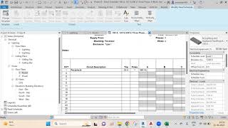 how to create sub discipline/ view templet/ panel schedule  in Revit part 2