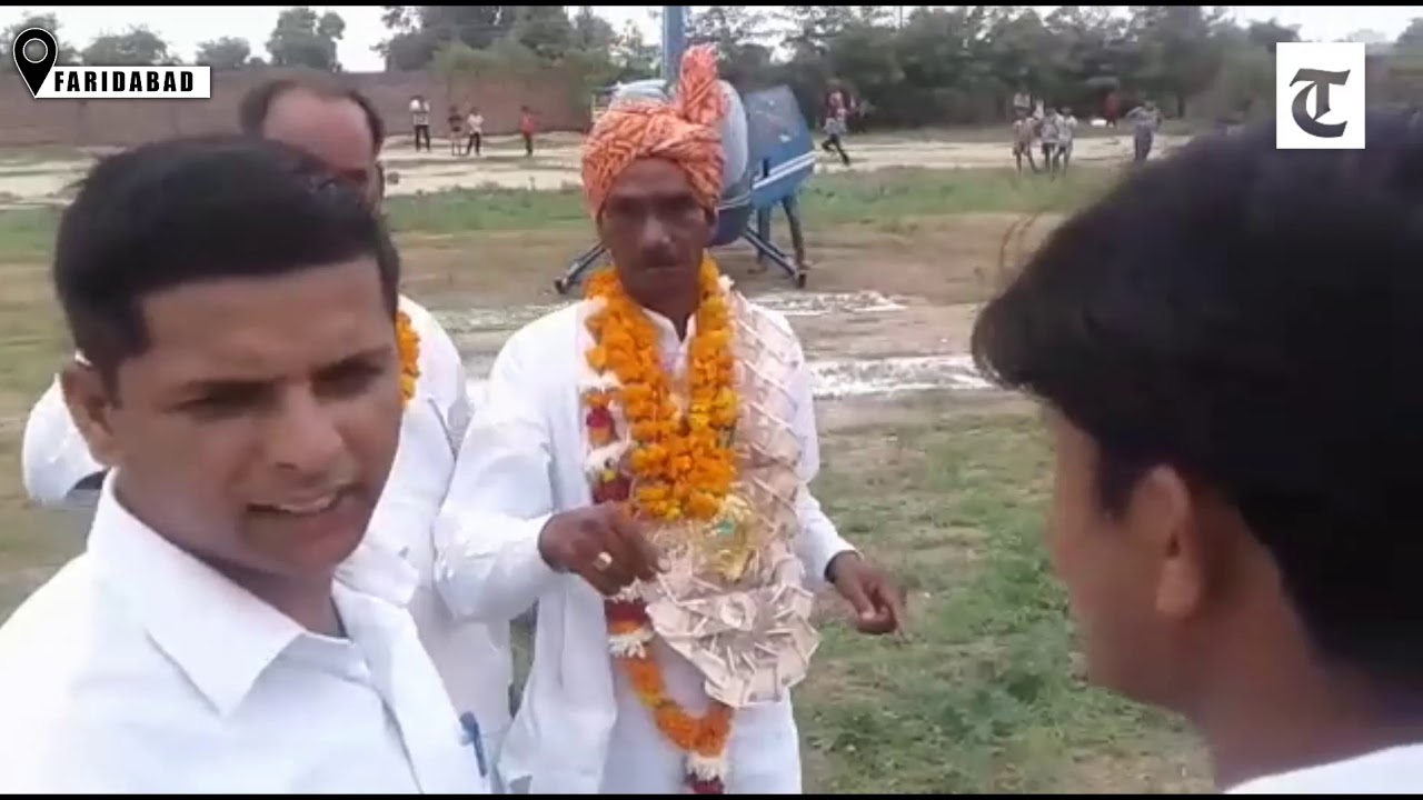 Faridabad: Retirement gift for school staffer: A chopper ride back home