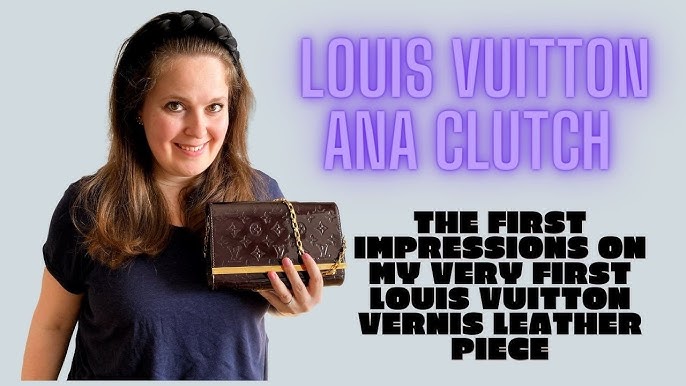 Louis Vuitton Lilac Monogram Vernis Ana Clutch Bag