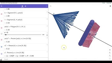 How to Easily Rotate & Record Trace of a 2D Figure About a Line in GeoGebra
