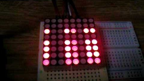 avr 8x8 LED Matrix