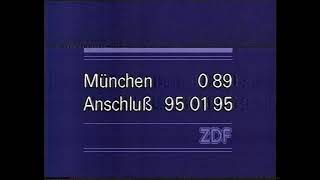 Ansage Programmansage ZDF 12.1.1990