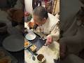 住職の朝ごはん。三毛猫パン 目玉焼き 野菜サラダ ヨーグルト コーヒー