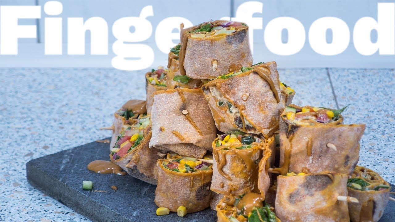 Fingerfood Tortillas Rollchen Partysnack Vegane Rezepte Youtube