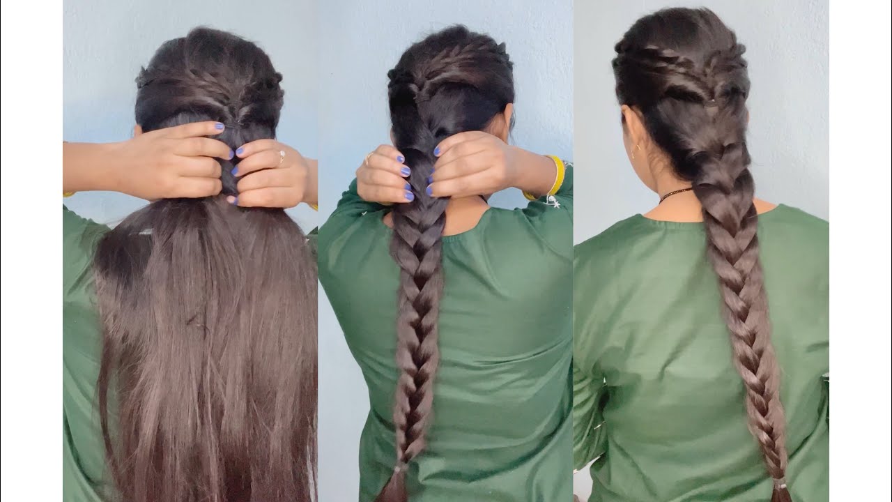 Easy braids for saree and Kurtis | easy hair | 