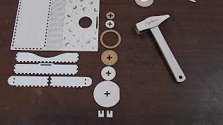 Wooden box like a wallet with a pseudo combination lock ▻▻ http://cartonus.com/wallet/ Lasercut vector model / project plan 