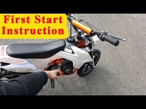 Mini Dirt Bike - First Start Instructions - Pocket Bike 49cc Gazelle From Nitro Motors